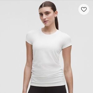 Lululemon White Short Sleeve Swiftly Tech Size 4